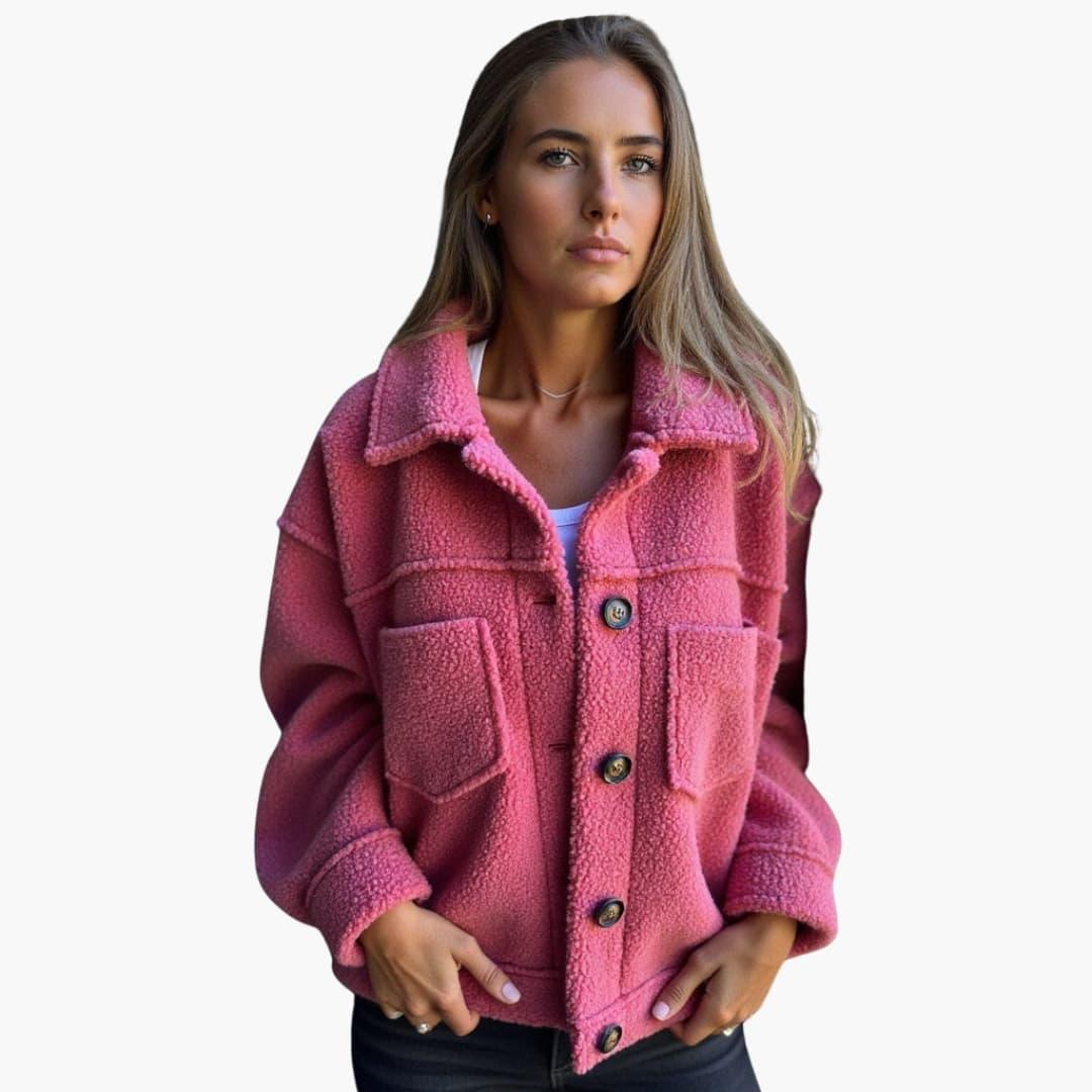 Women’s Longline Coat with Shaped Silhouette and Inner Lining