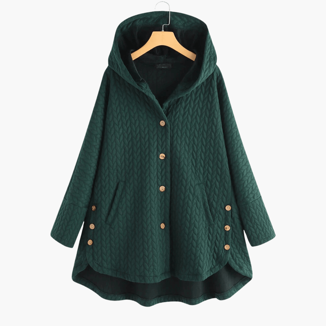 Women’s Quilted Hooded Winter Coat with Fleece Lining and Tailored Fit