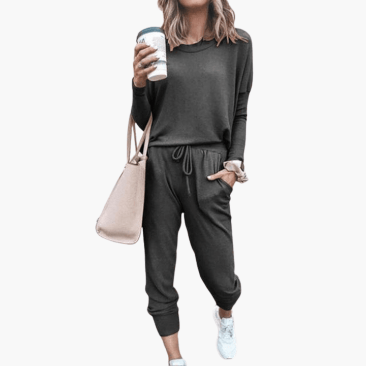 Women’s Two-Piece Set with Relaxed Fit and Coordinated Design