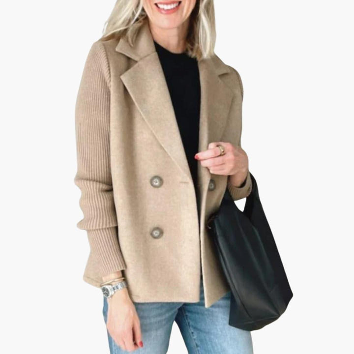 Women’s Blazer with Lapel Collar and Button Fastening