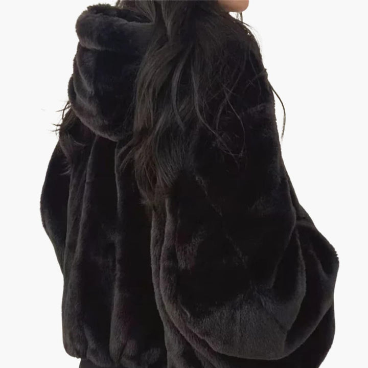 Women’s Reversible Jacket with Balloon Sleeves and Dual Surfaces