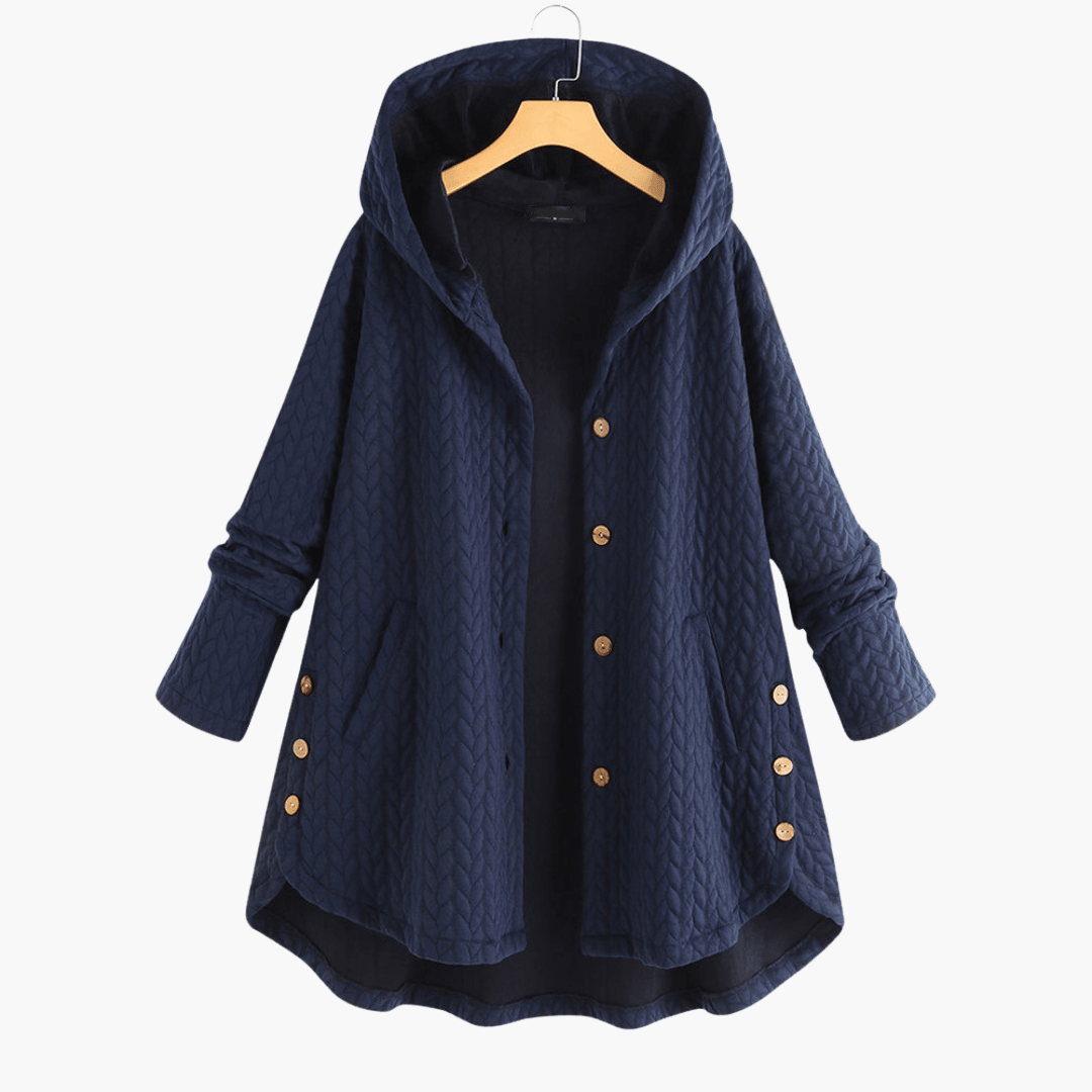 Women’s Quilted Hooded Winter Coat with Fleece Lining and Tailored Fit