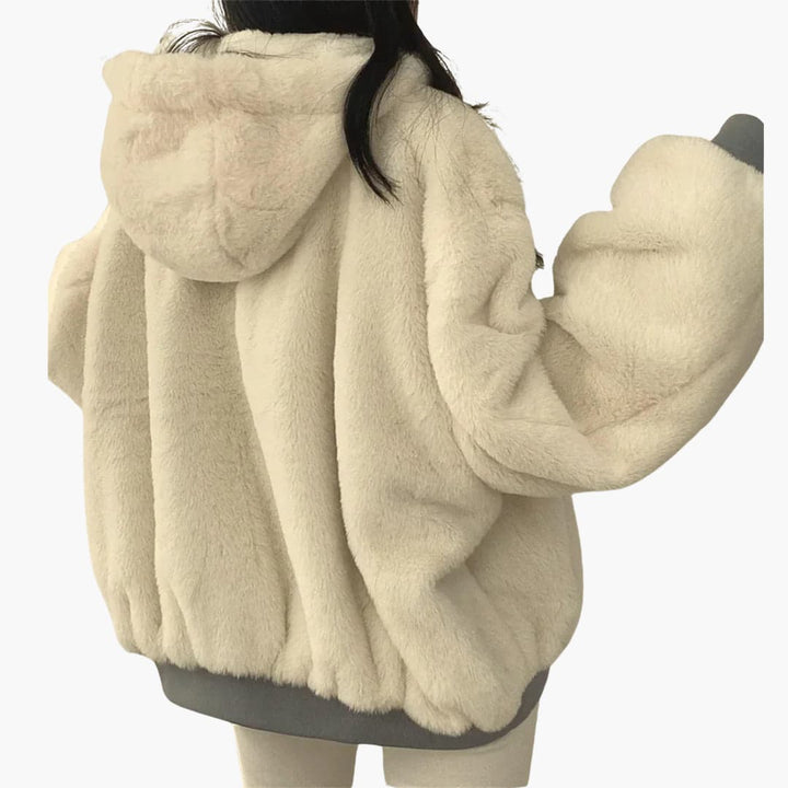 Women’s Reversible Jacket with Balloon Sleeves and Dual Surfaces