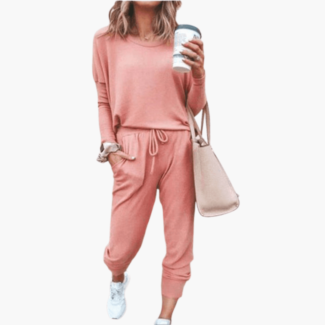 Women’s Two-Piece Set with Relaxed Fit and Coordinated Design