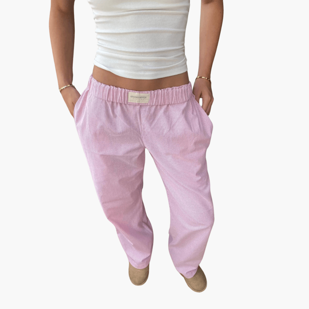 Women’s Lounge Trousers with Wide Leg and Elastic Waistband